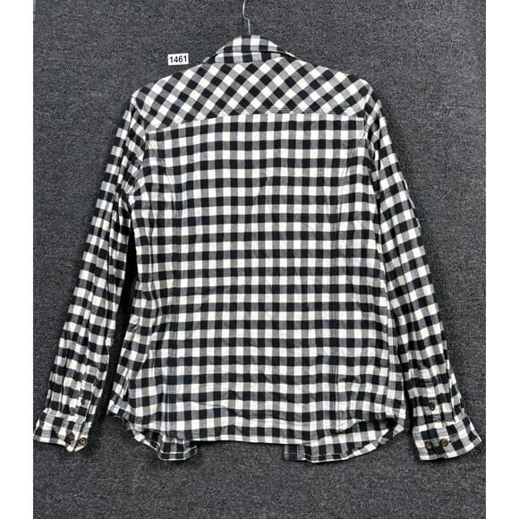 Carhartt Hamilton Flannel Plaid Shirt Womens Size M (8-10) Gray Heather #102260 - Picture 2 of 7